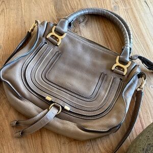 Chloe Taupe Leather Shoulder Bag in great condition